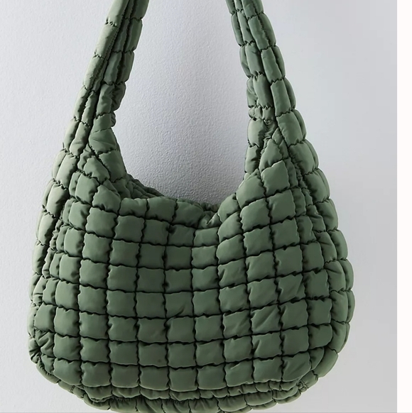 Free People Movement Quilted Carry All Quilted Bag In Washed Sage - Picture 6 of 12